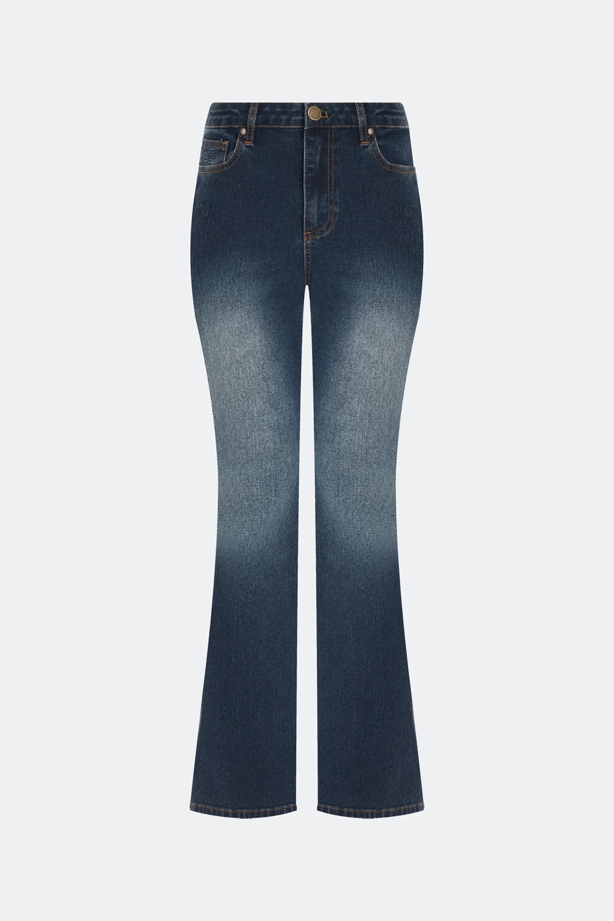Джинсы Bootcut с акцентной варкой, 46