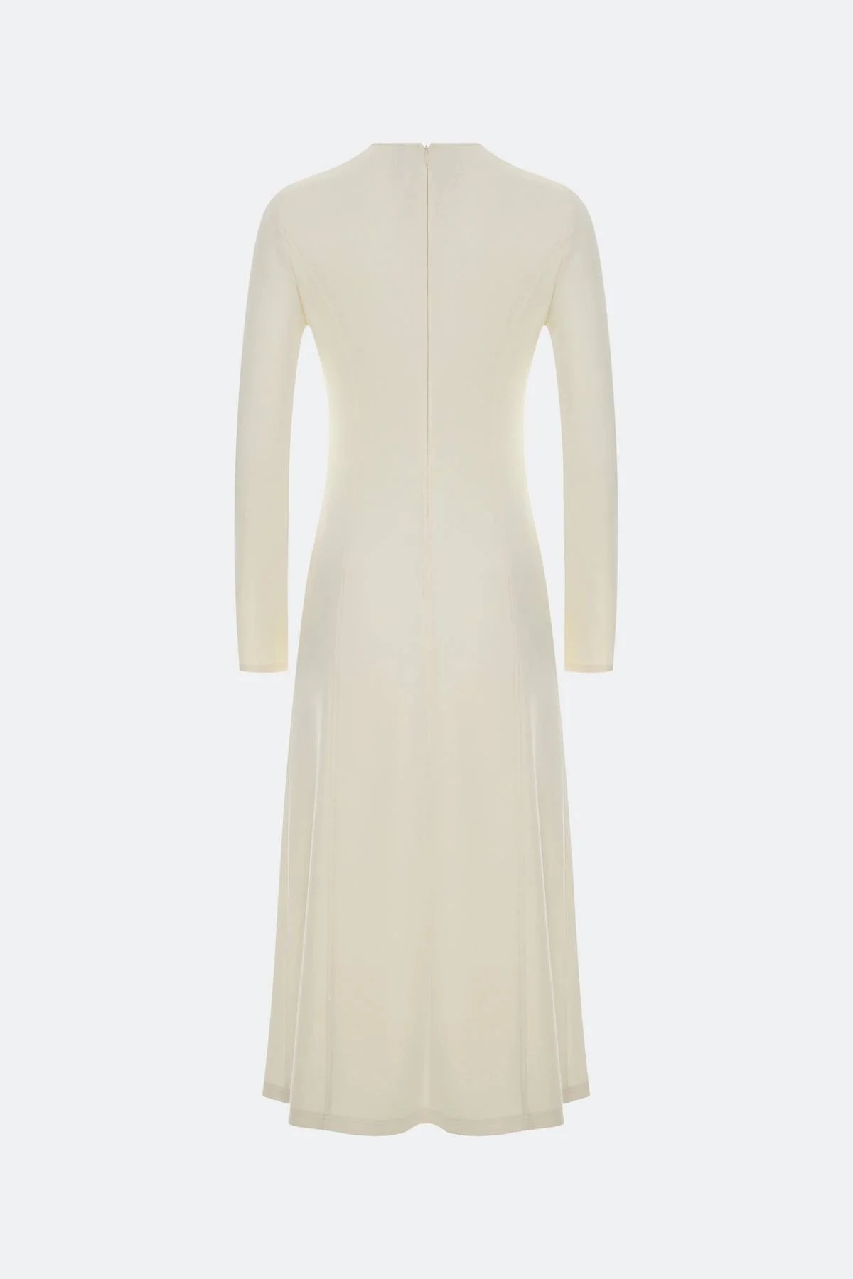 Лимитированная серия молочное платье с ремнем, 44