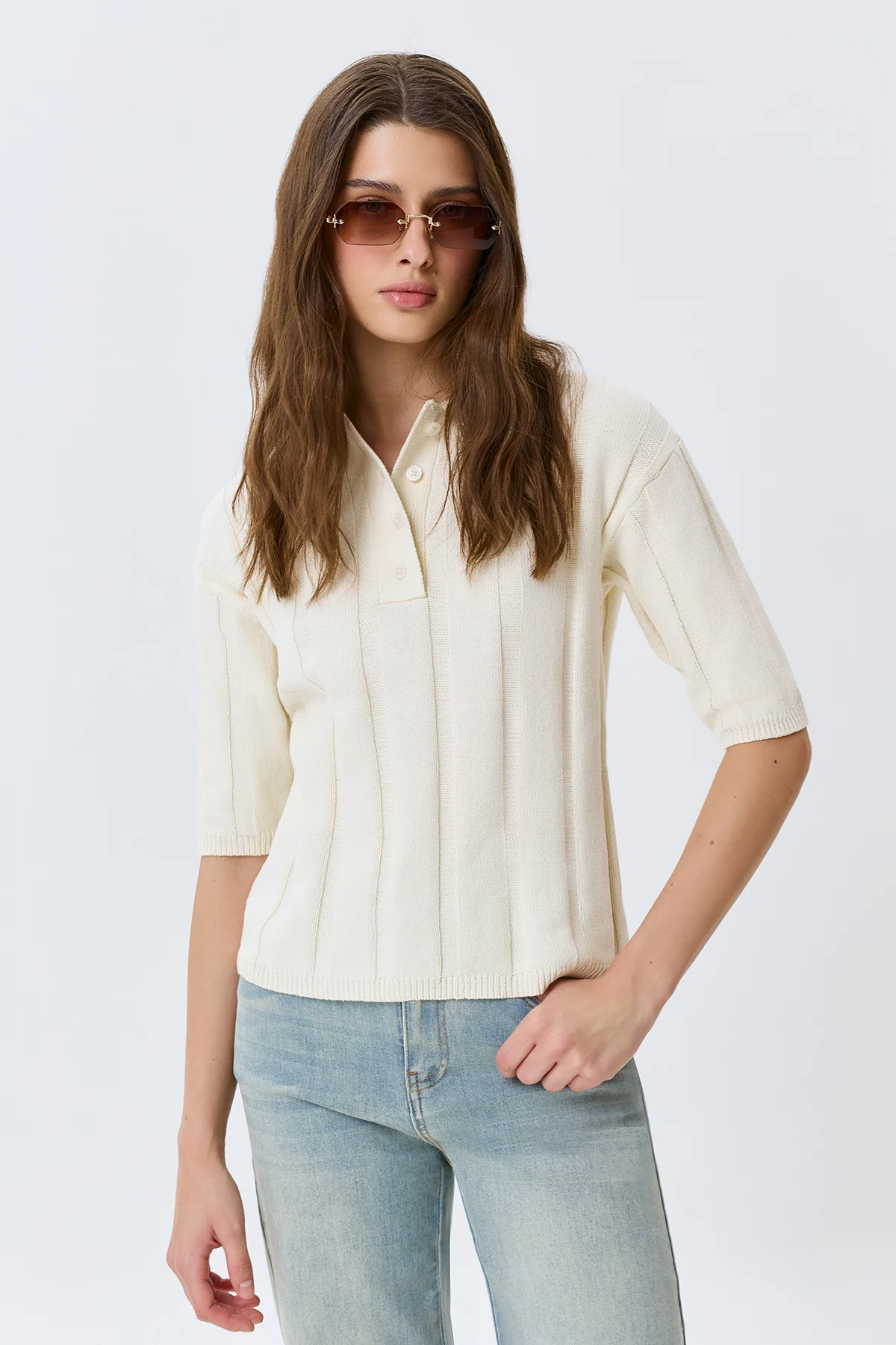 Поло в рубчик из 100% хлопка, 50