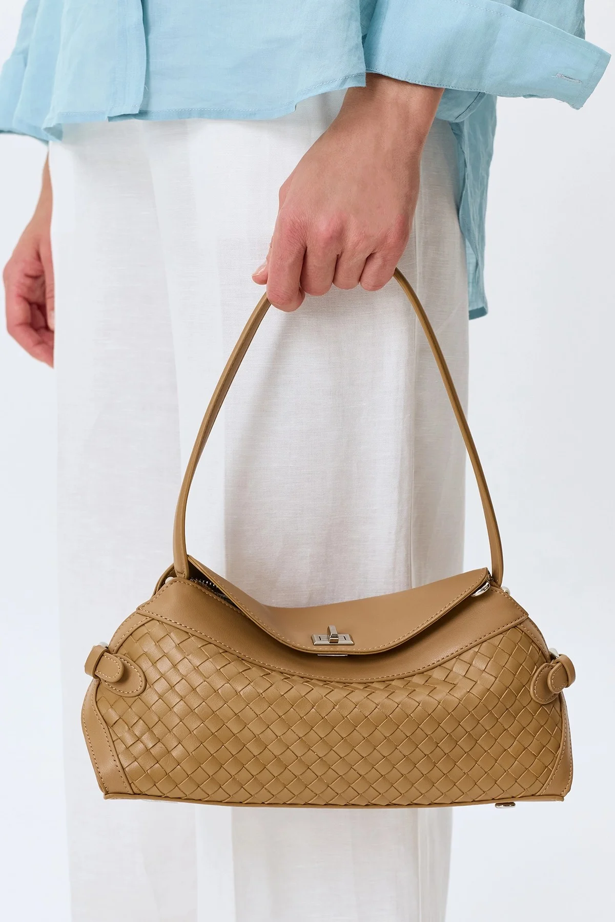 Плетеная сумка кроссбоди, One