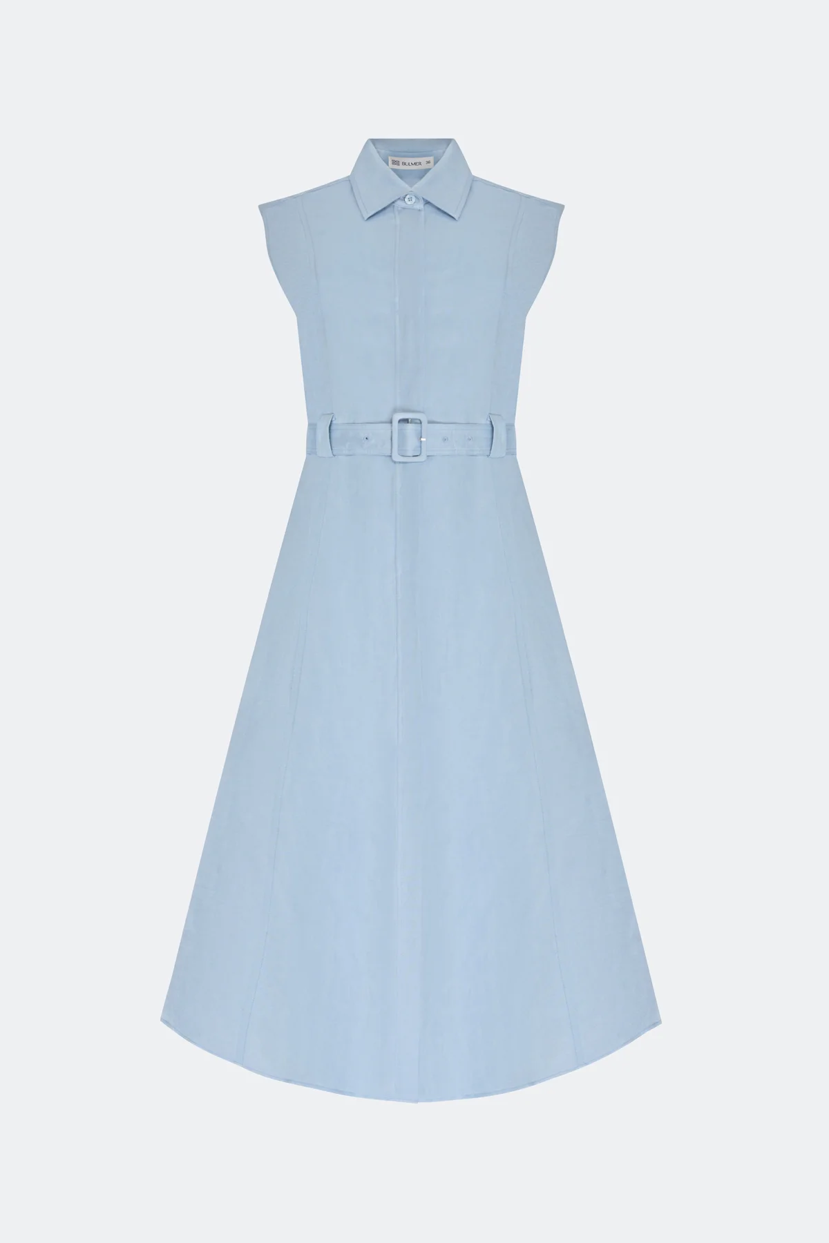 Льняное платье-рубашка, 36