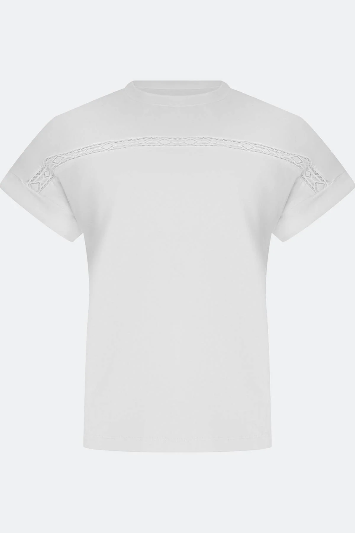 Футболка с ажурным декором, 40
