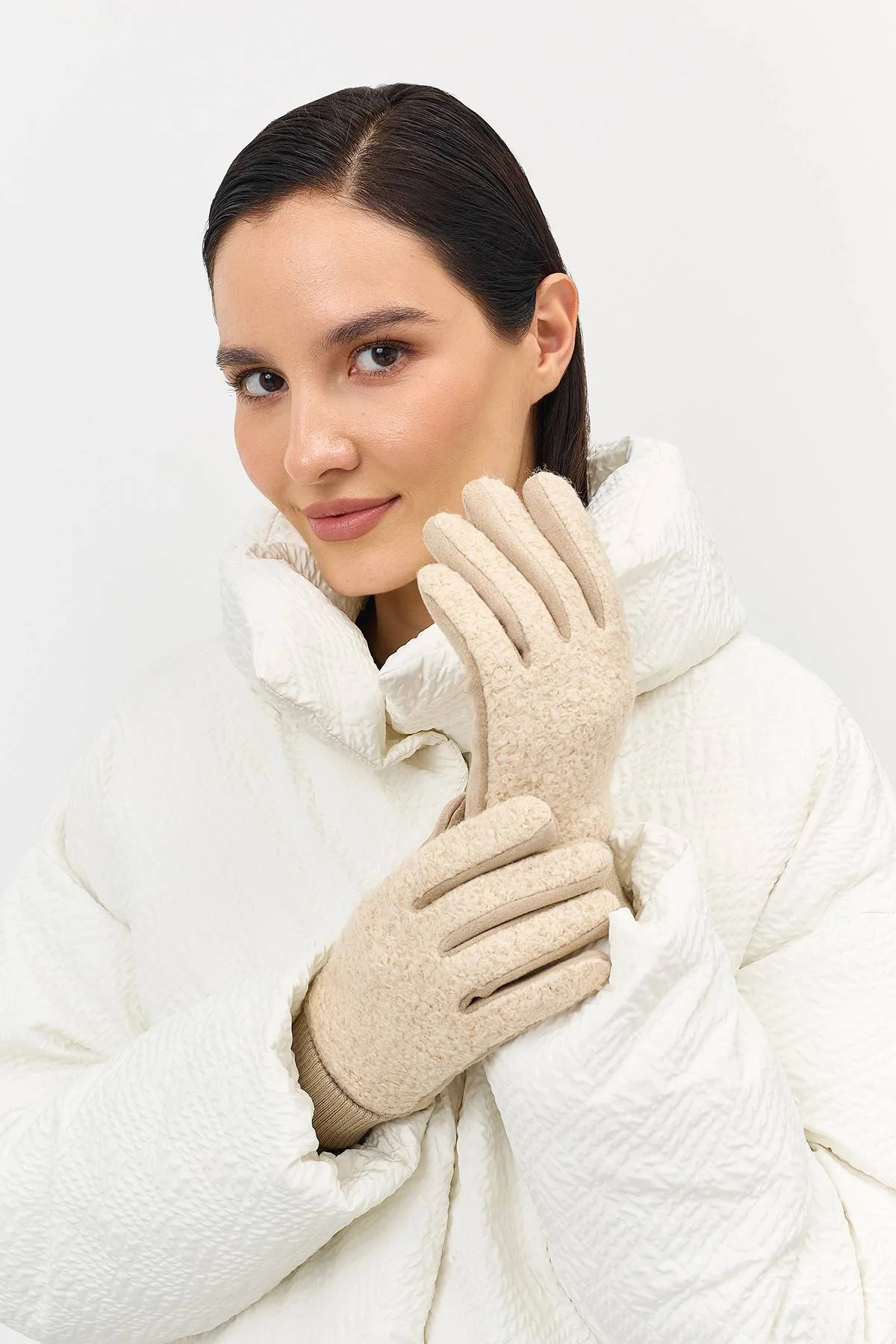 Комбинированные перчатки с манжетами, One