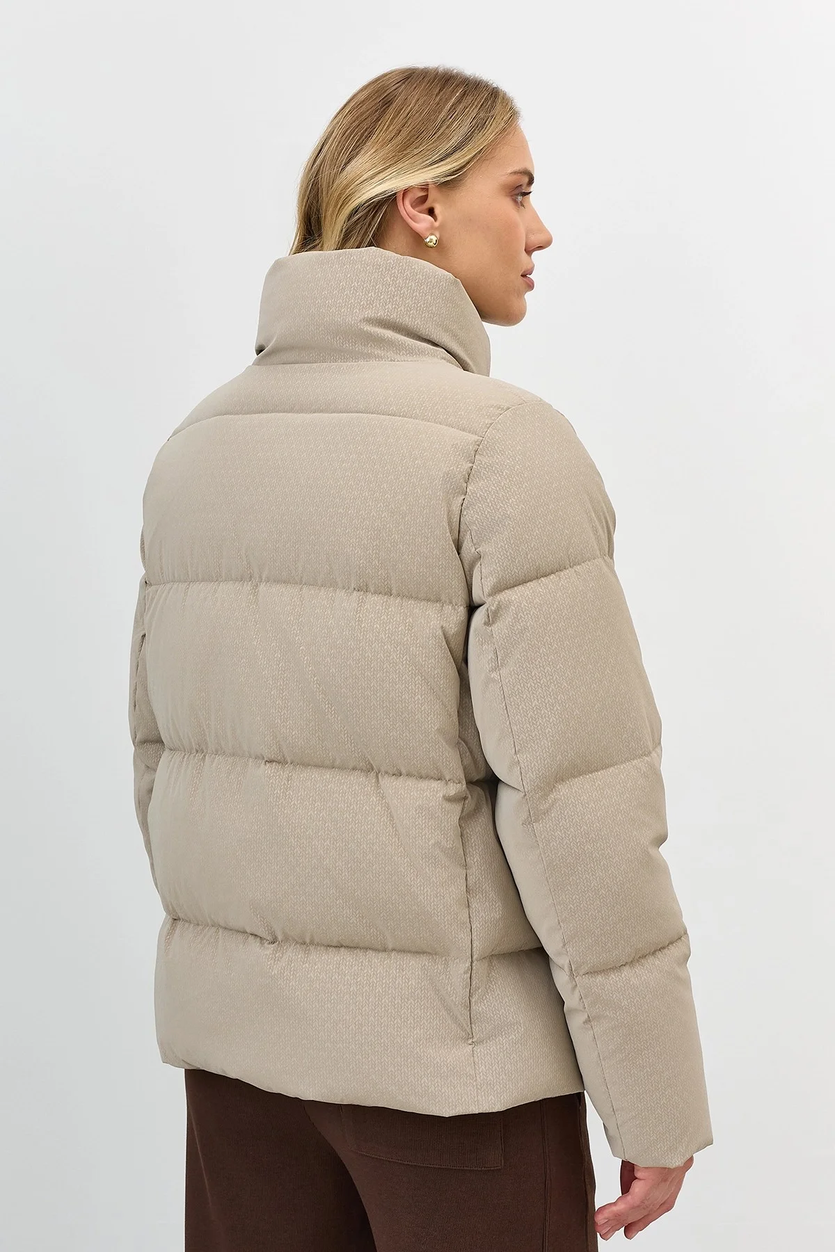 Куртка с имитацией вязаной фактуры, 42