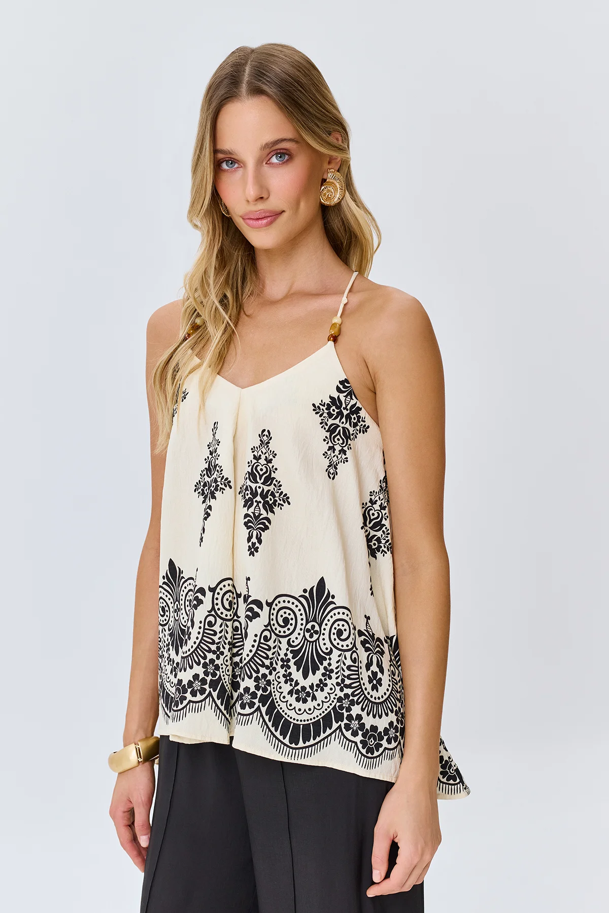 Топ с орнаментом в этническом стиле, 48
