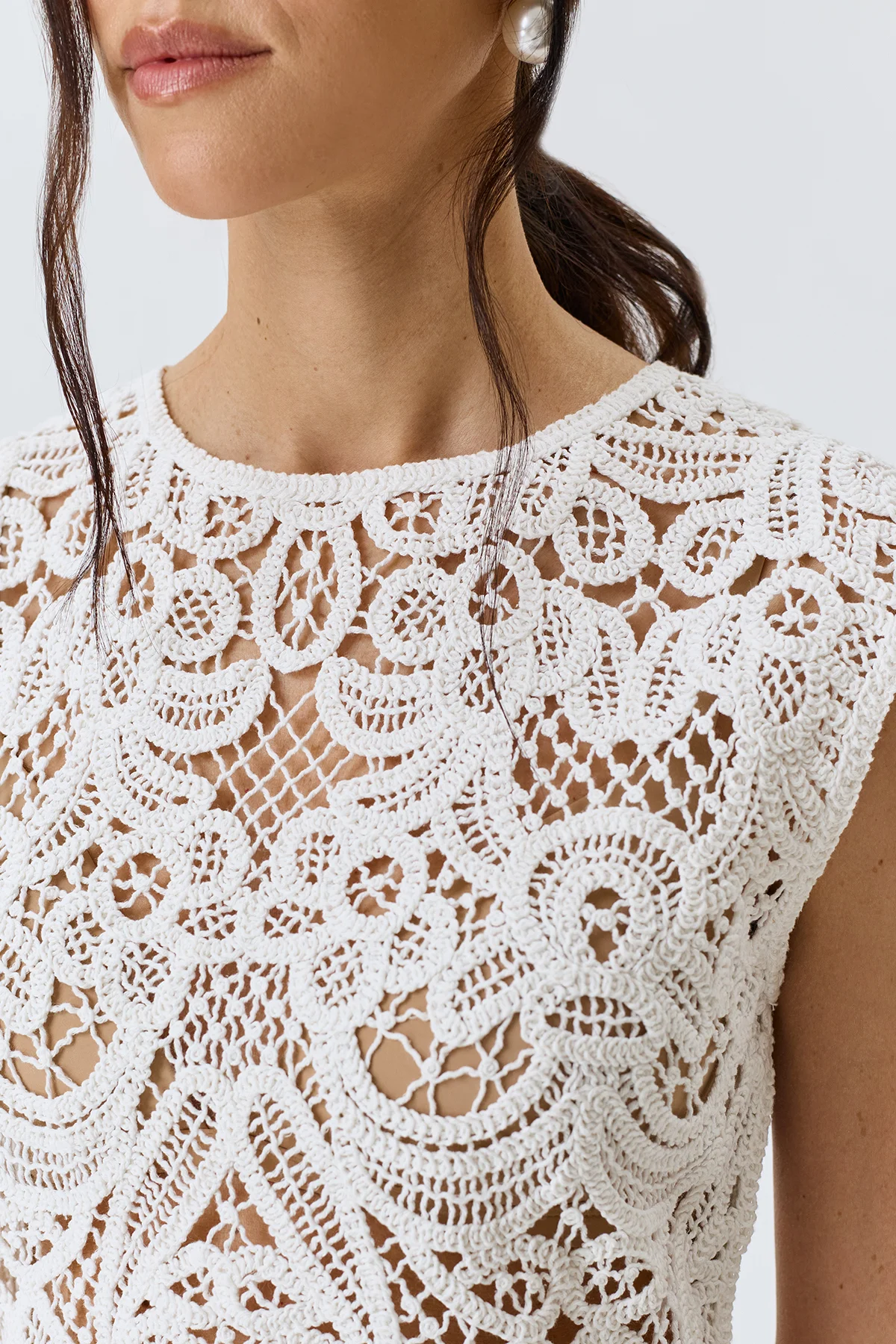 Топ вечерний ажурный летний, 50