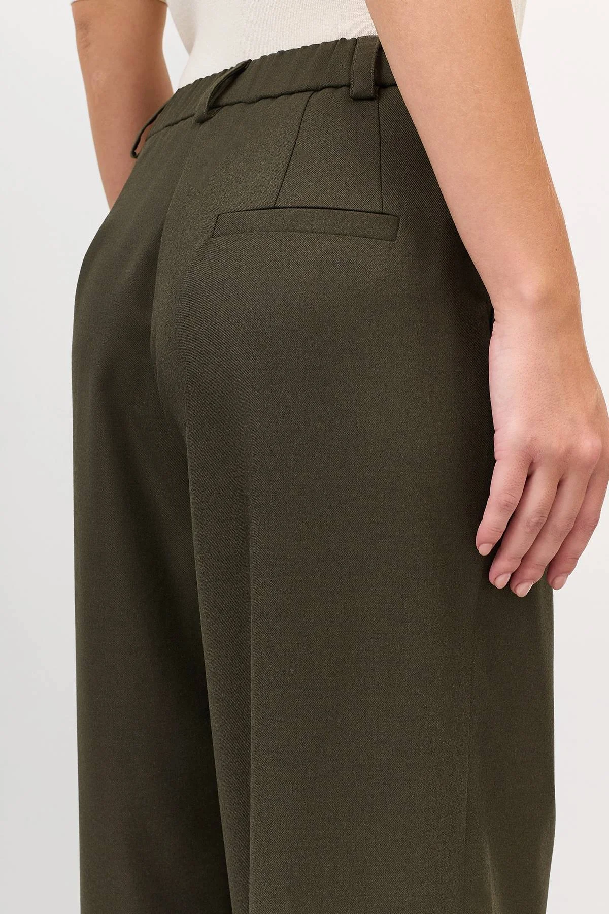 Лимитированная серия брюки палаццо из смесовой вискозы и ремень, 40