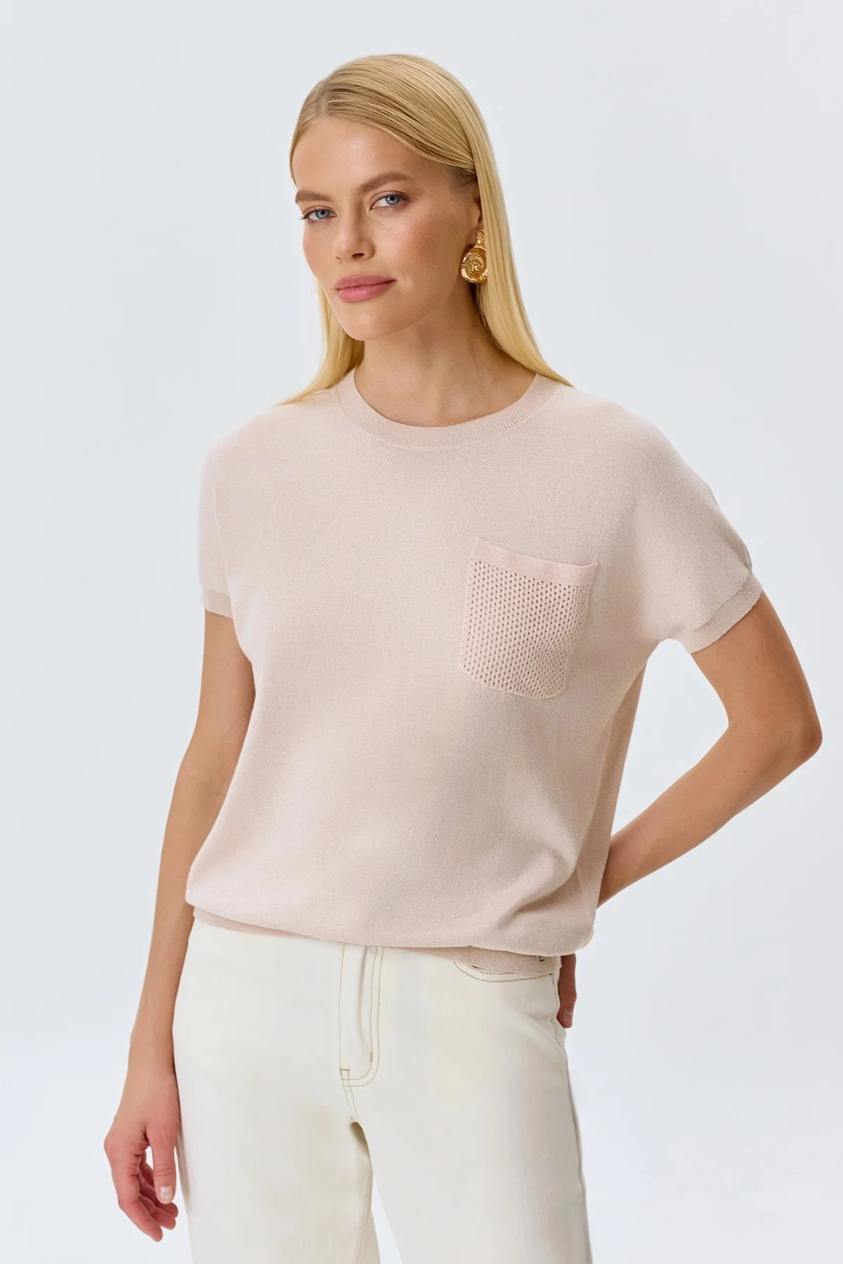 Базовый хлопковый топ, 46