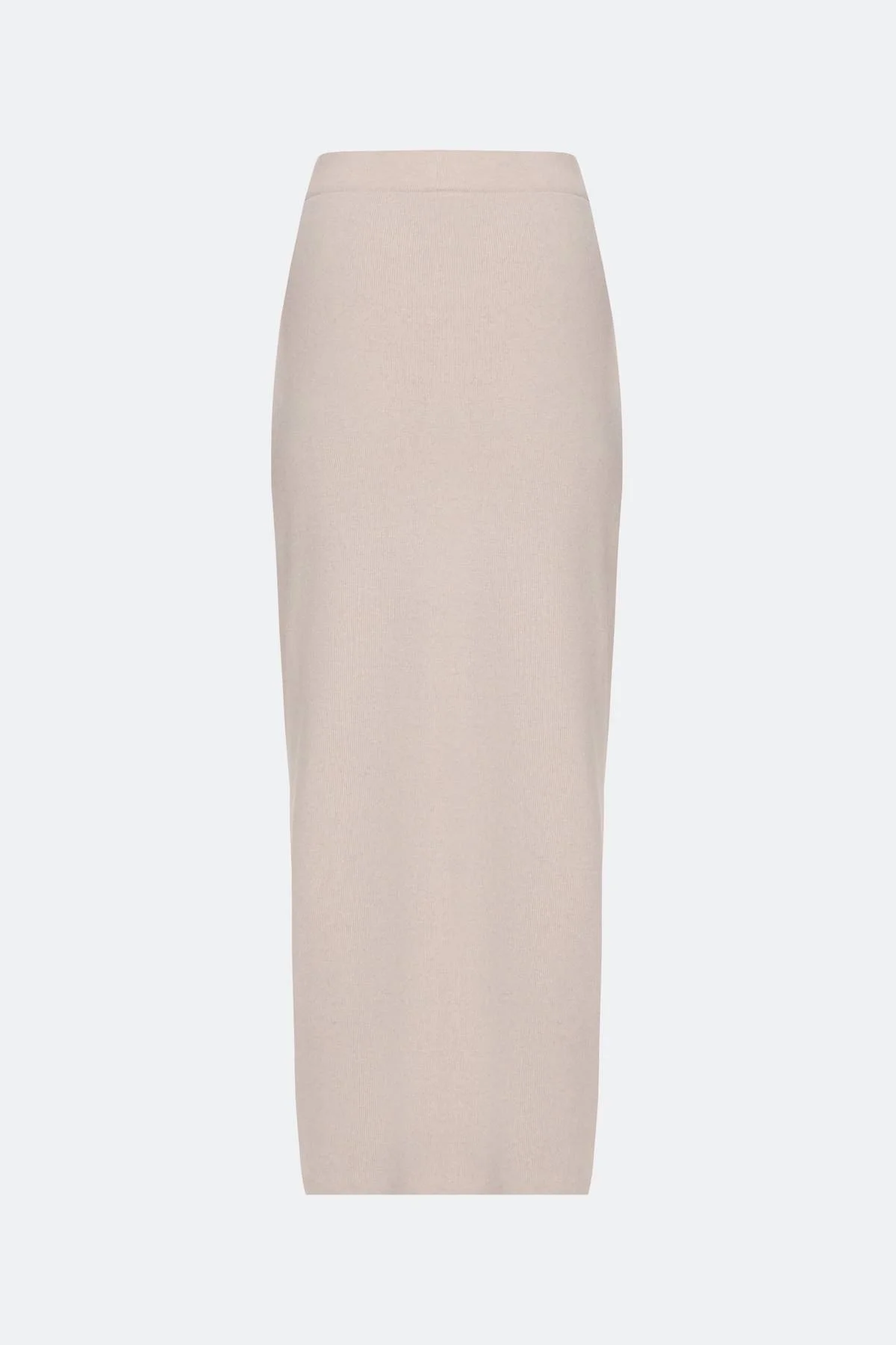 Светлая вязаная юбка-карандаш, 46
