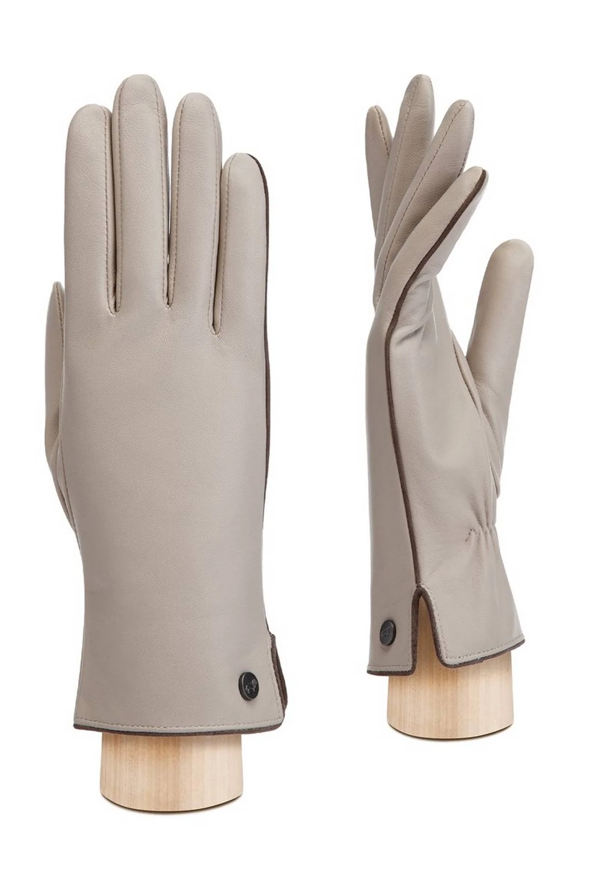 Перчатки серо-бежевые, 6,5