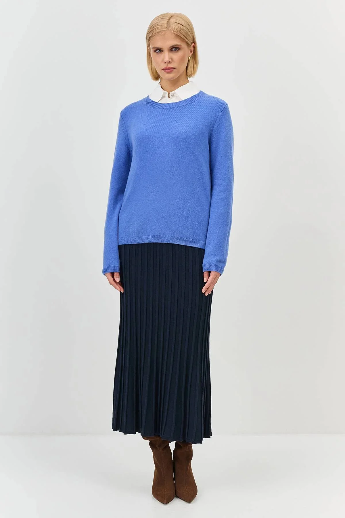 Яркий джемпер с шерстью, 42