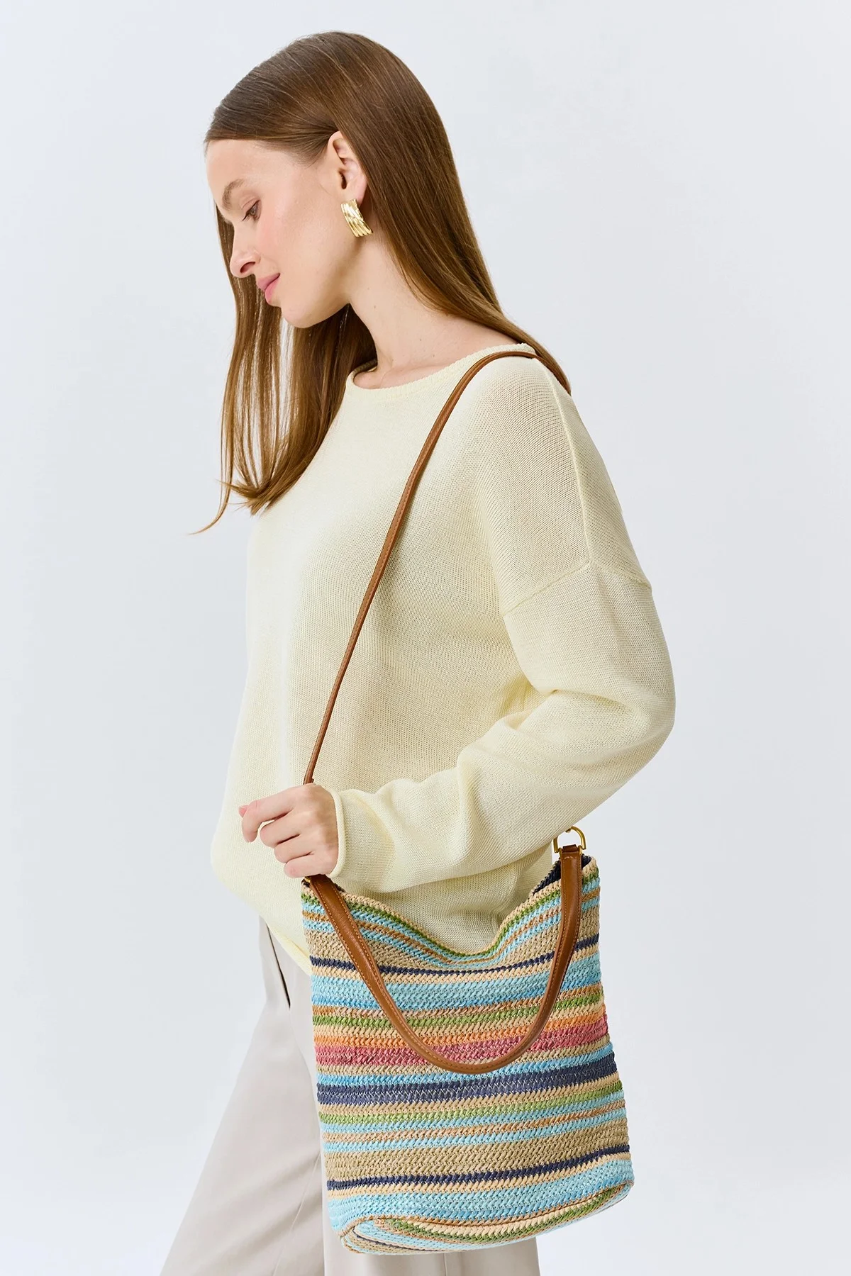 Яркая сумка с косметичкой, One