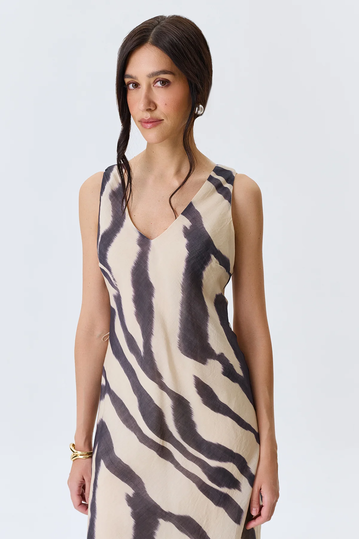 Платье-макси из тенселя, 48