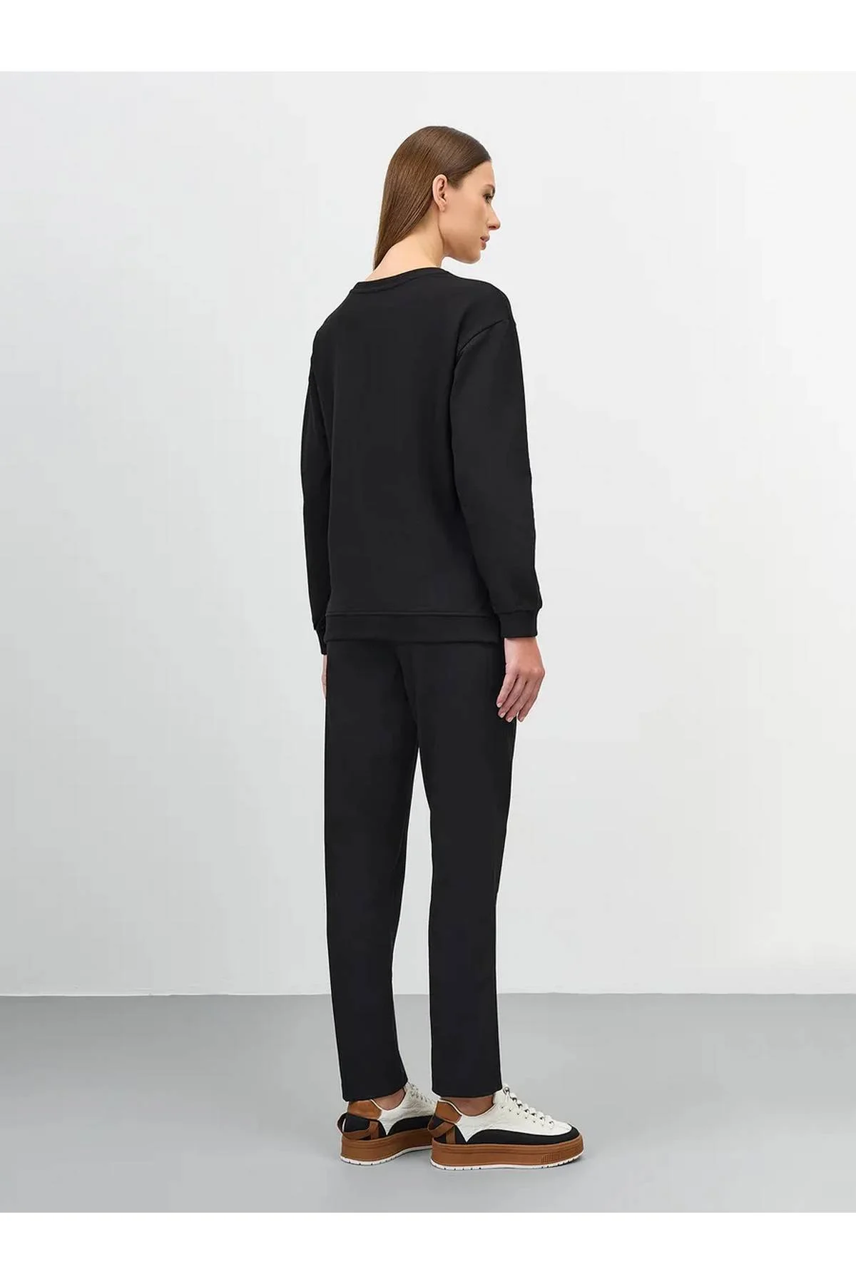 Брюки палаццо из экокожи, 42