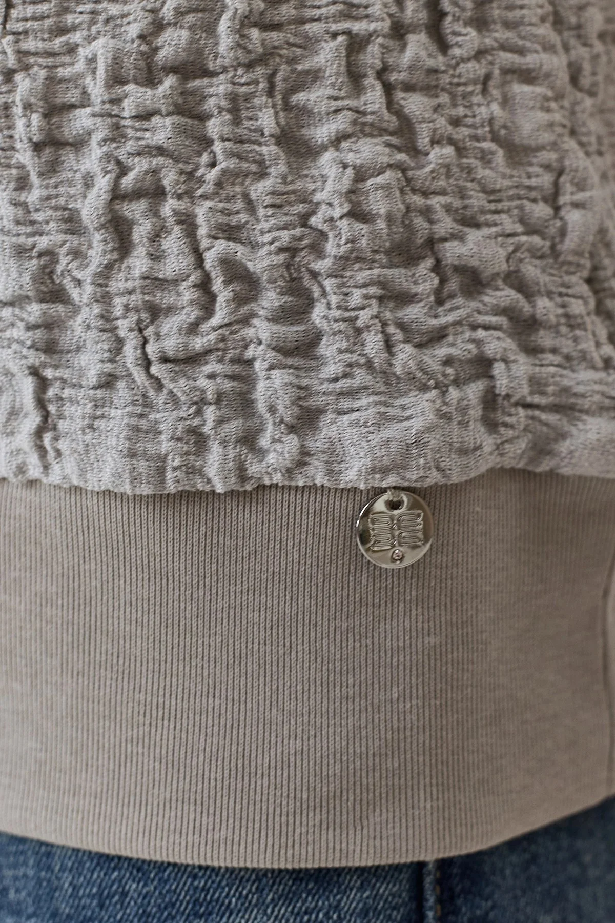 Топ из фактурного трикотажа, 44