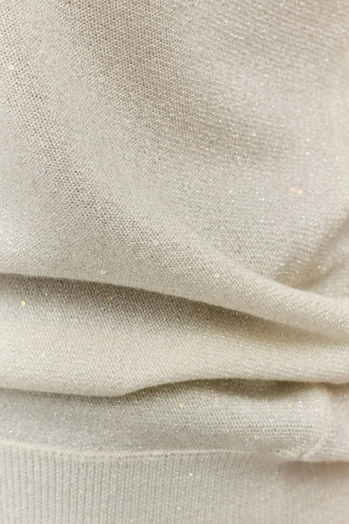 Лимитированная серия мерцающий джемпер с шелком и ремень, 34