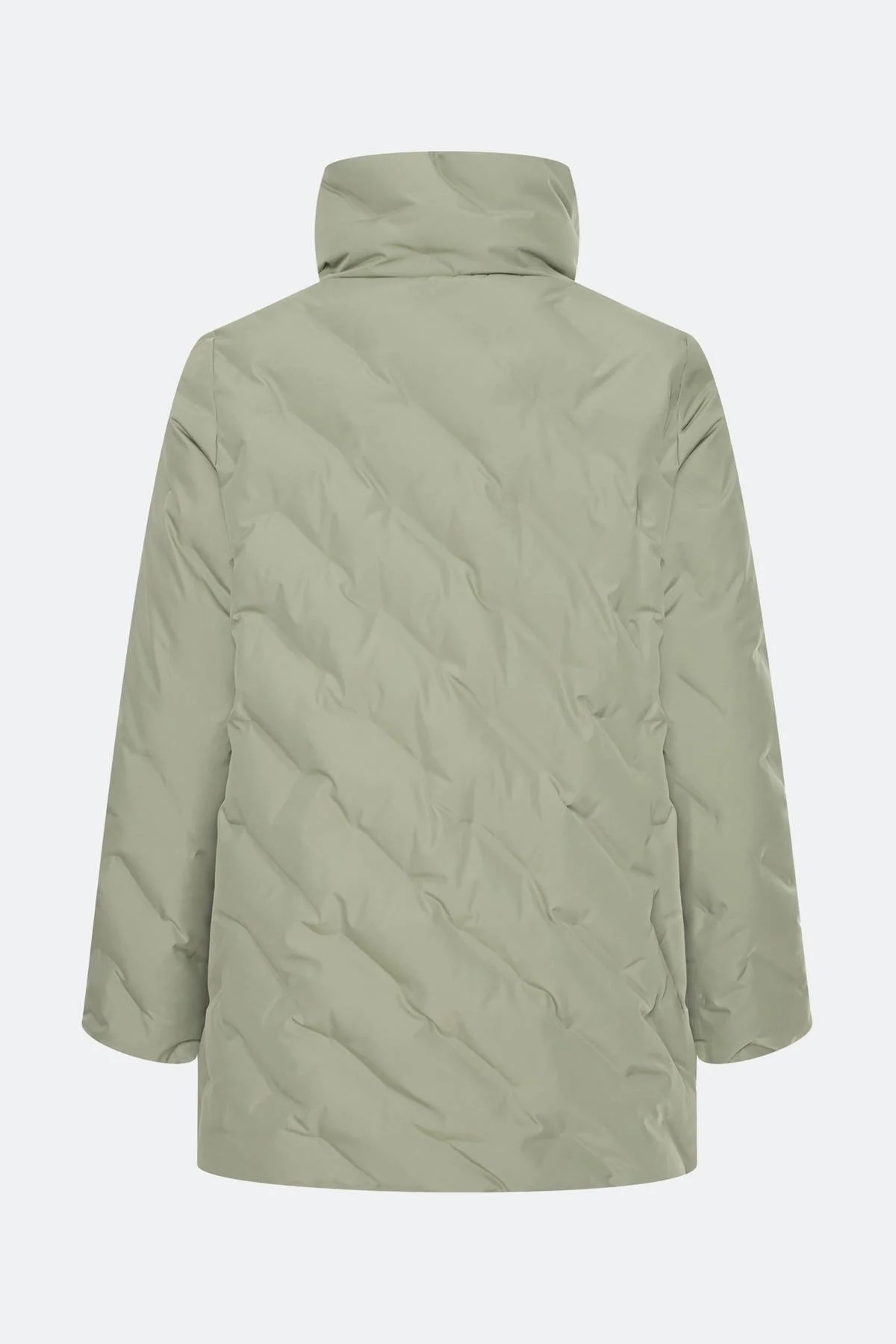 Лимитированная серия светло-оливковая куртка с палантином, 42