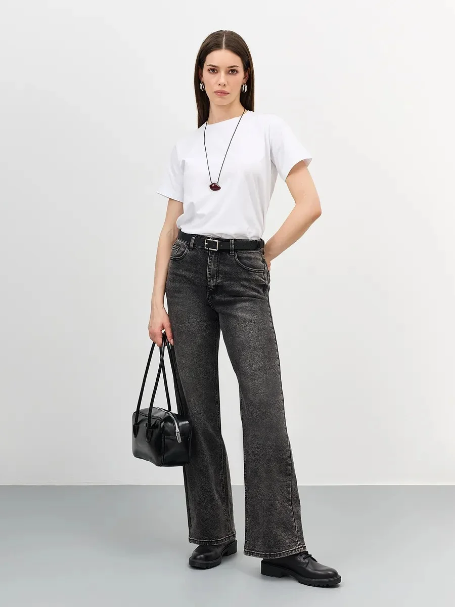 Классический  ремень с прямоугольнай пряжкой, M