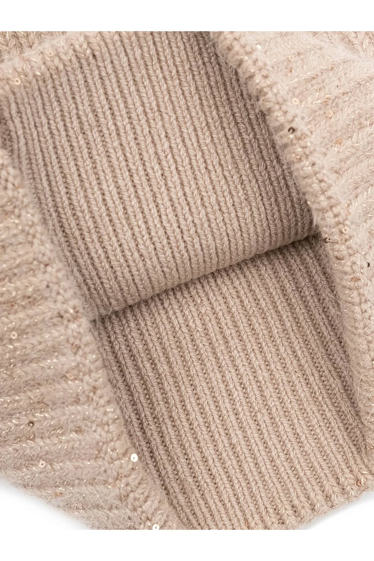 Шапка темно-бежевая, One