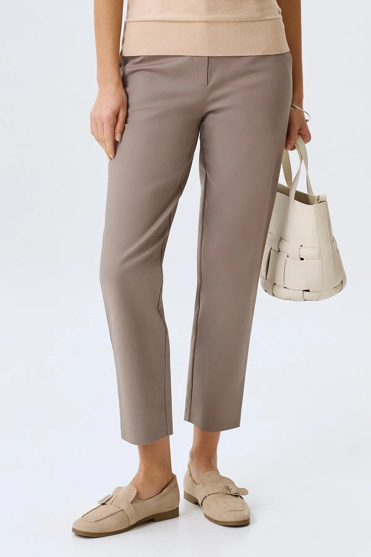 Базовые брюки из эластичного хлопка, 46