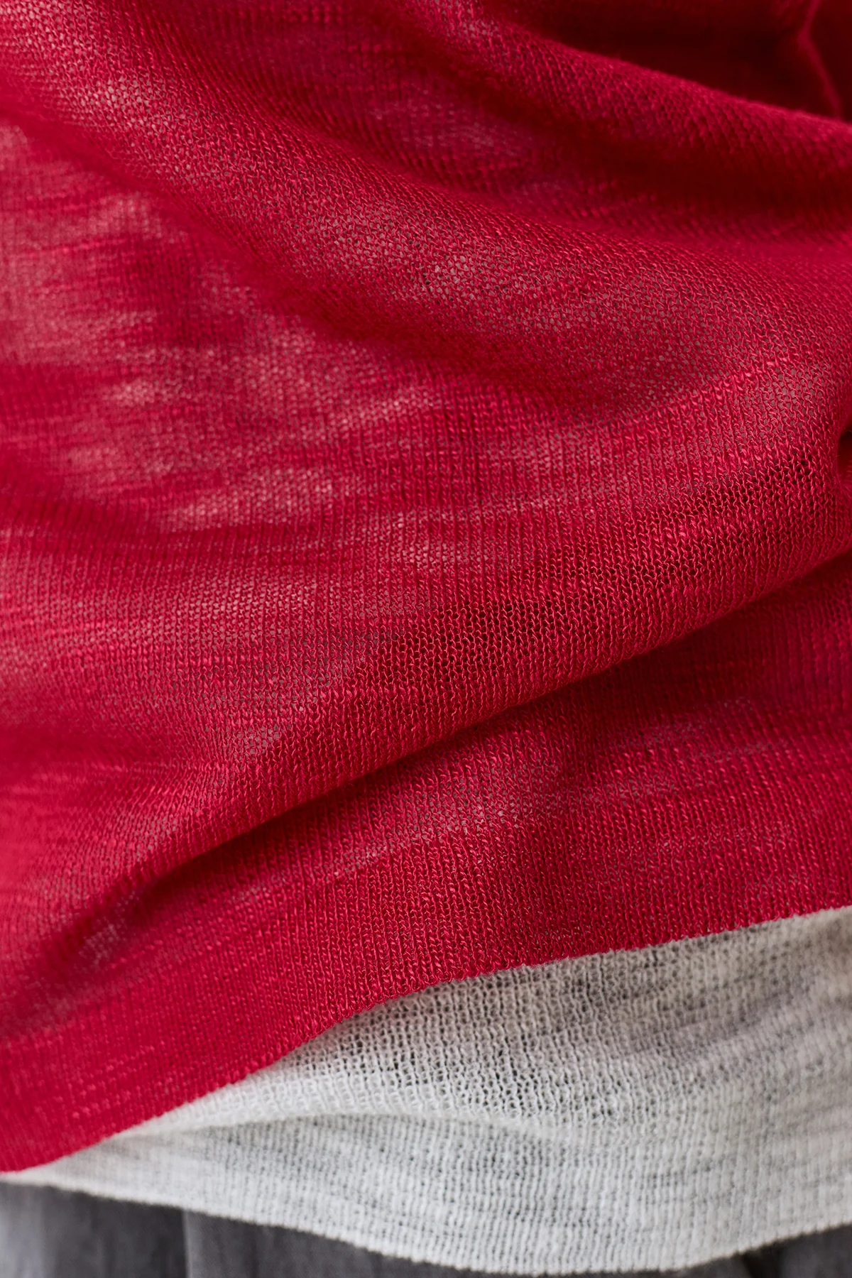 Джемпер тонкий вязаный с топом, 44