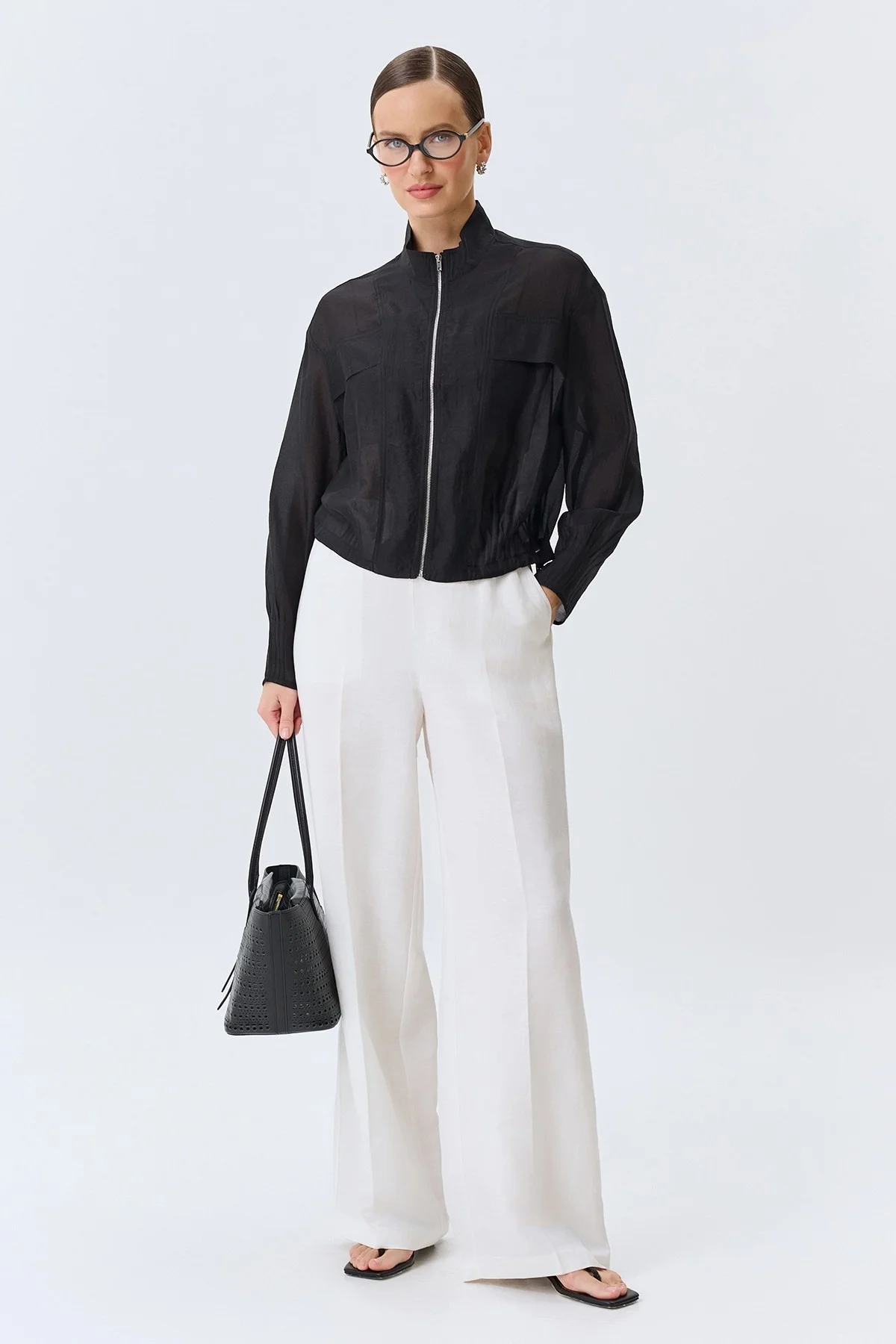 Легкий жакет из тонкой вискозы, 46