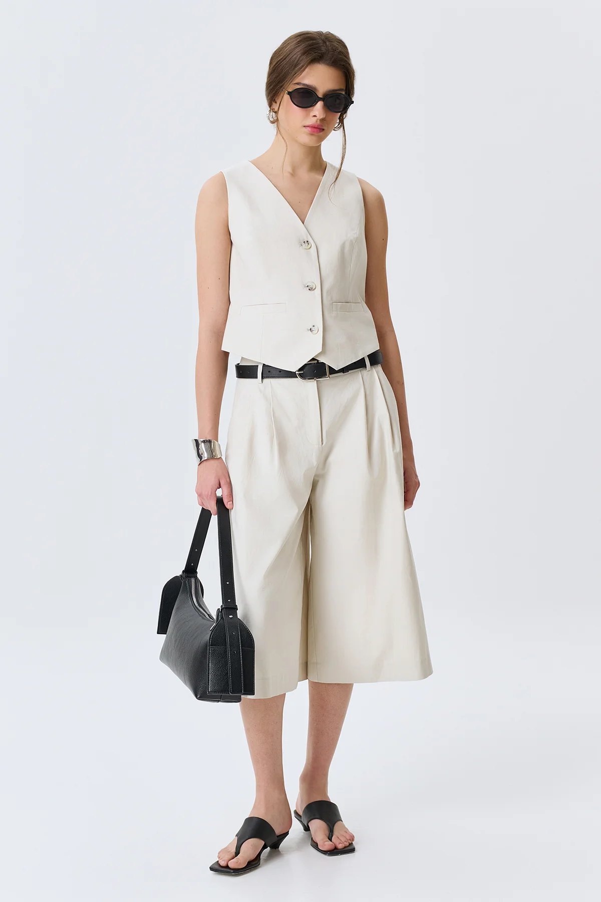 Классический жилет из лиоцелла и хлопка, 42