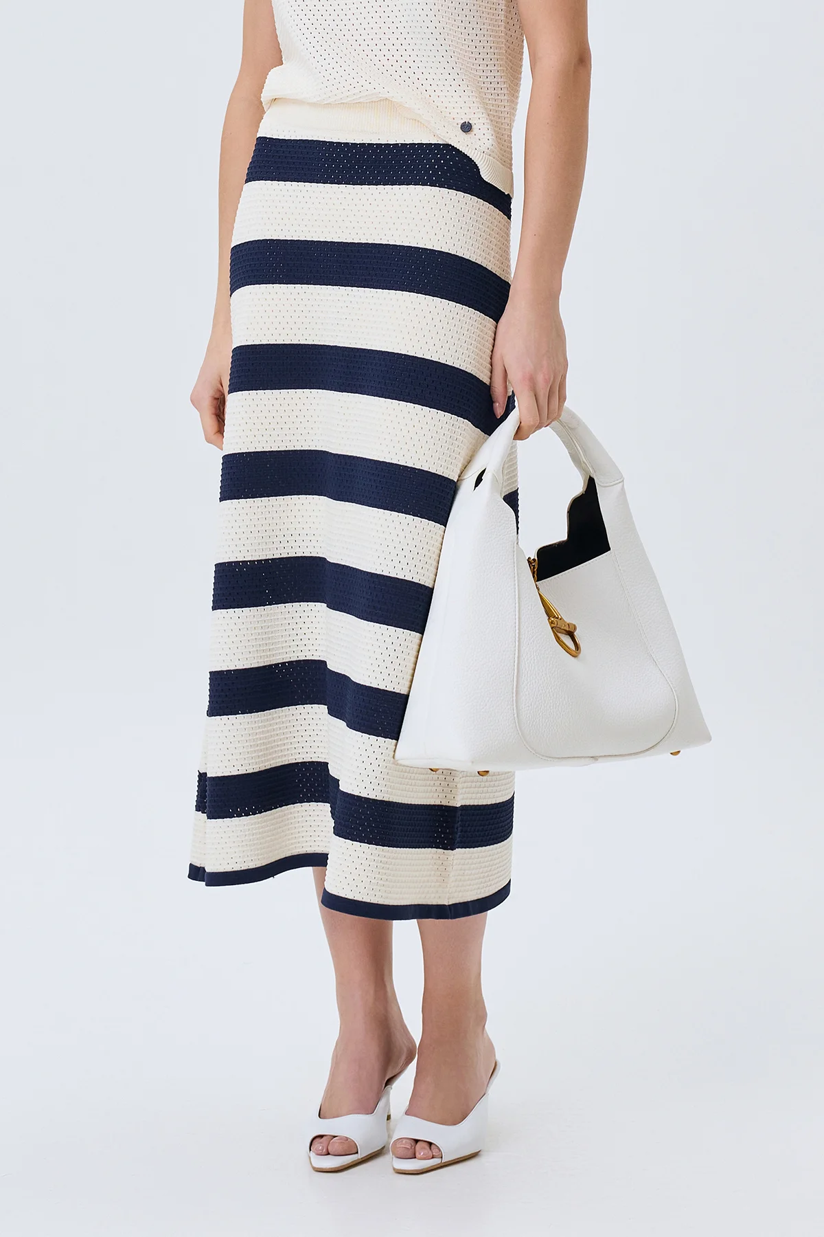 Юбка длинная миди вязаная летняя, 50