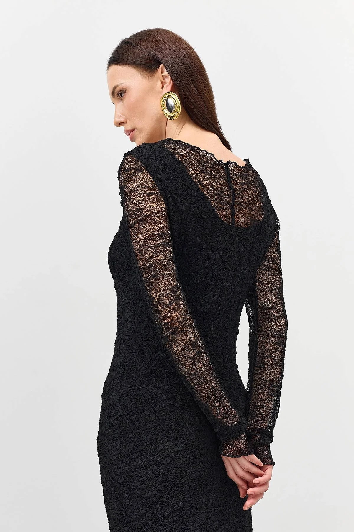 Кружевное платье макси, 44 Кружевное платье макси, 44