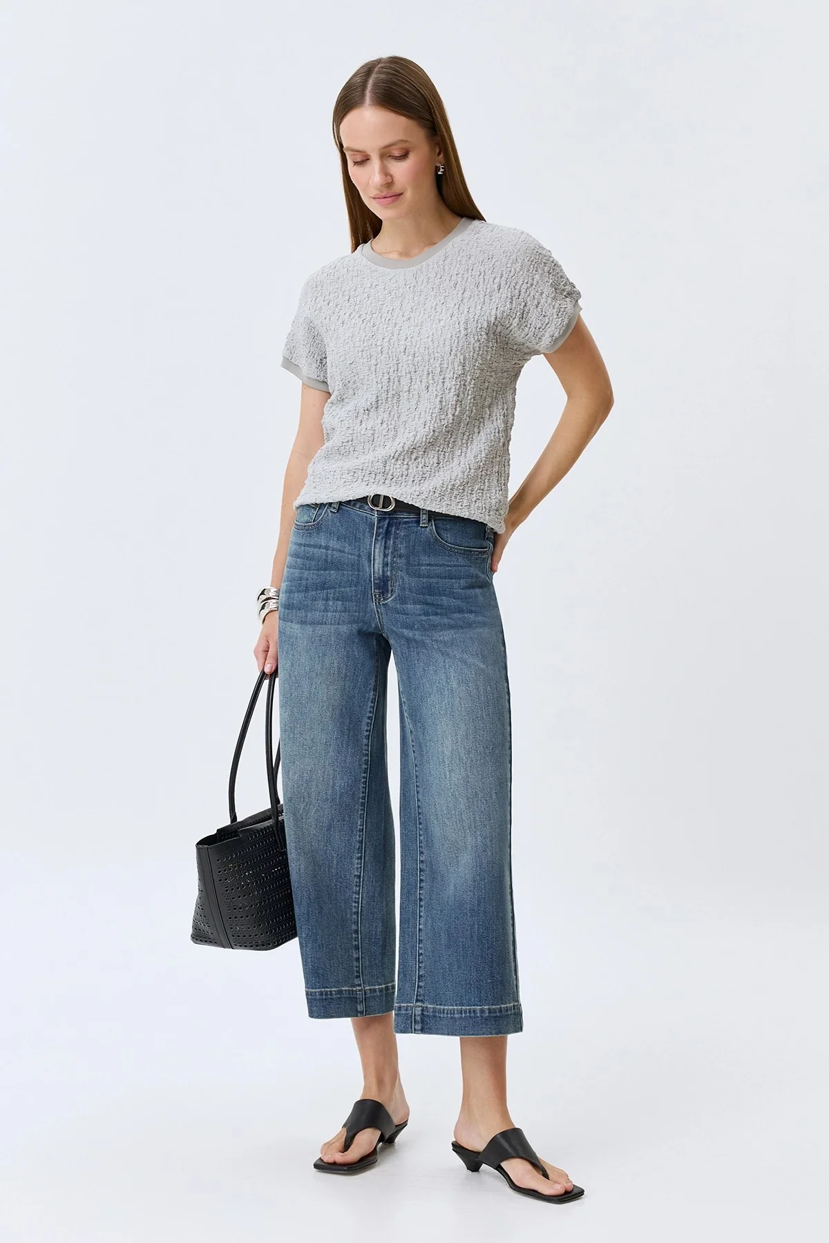 Топ из фактурного трикотажа, 36