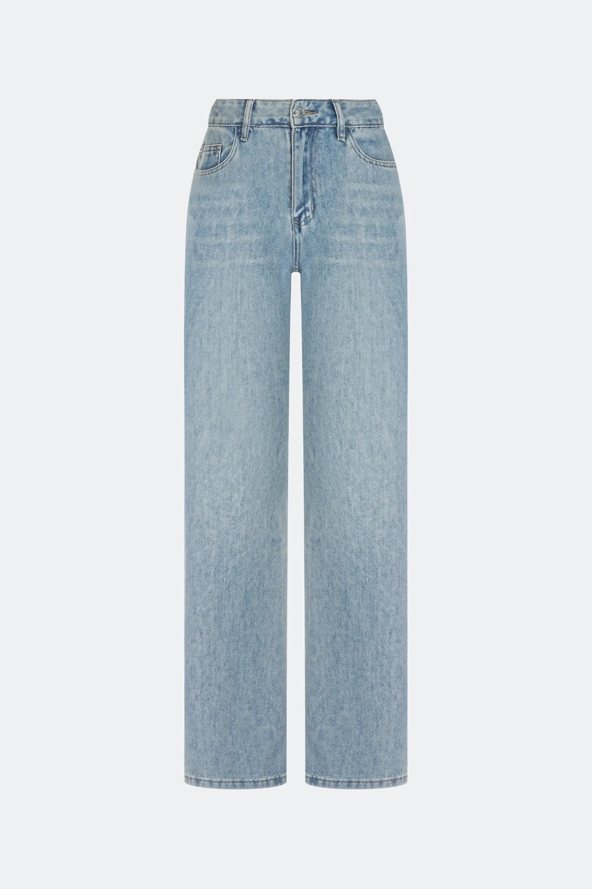 Свободные джинсы с деликатной варкой, 48