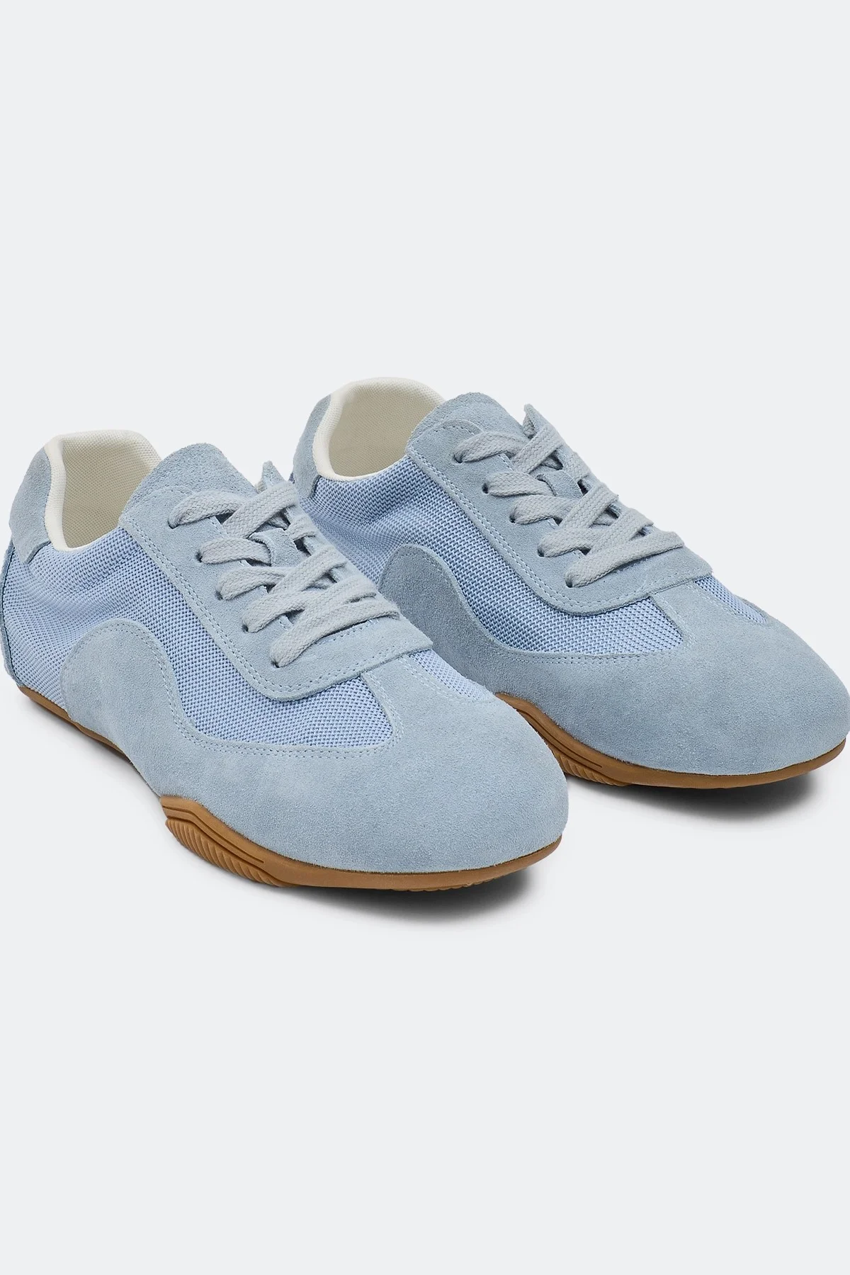 Комбинированные кеды из натуральной замши, 36