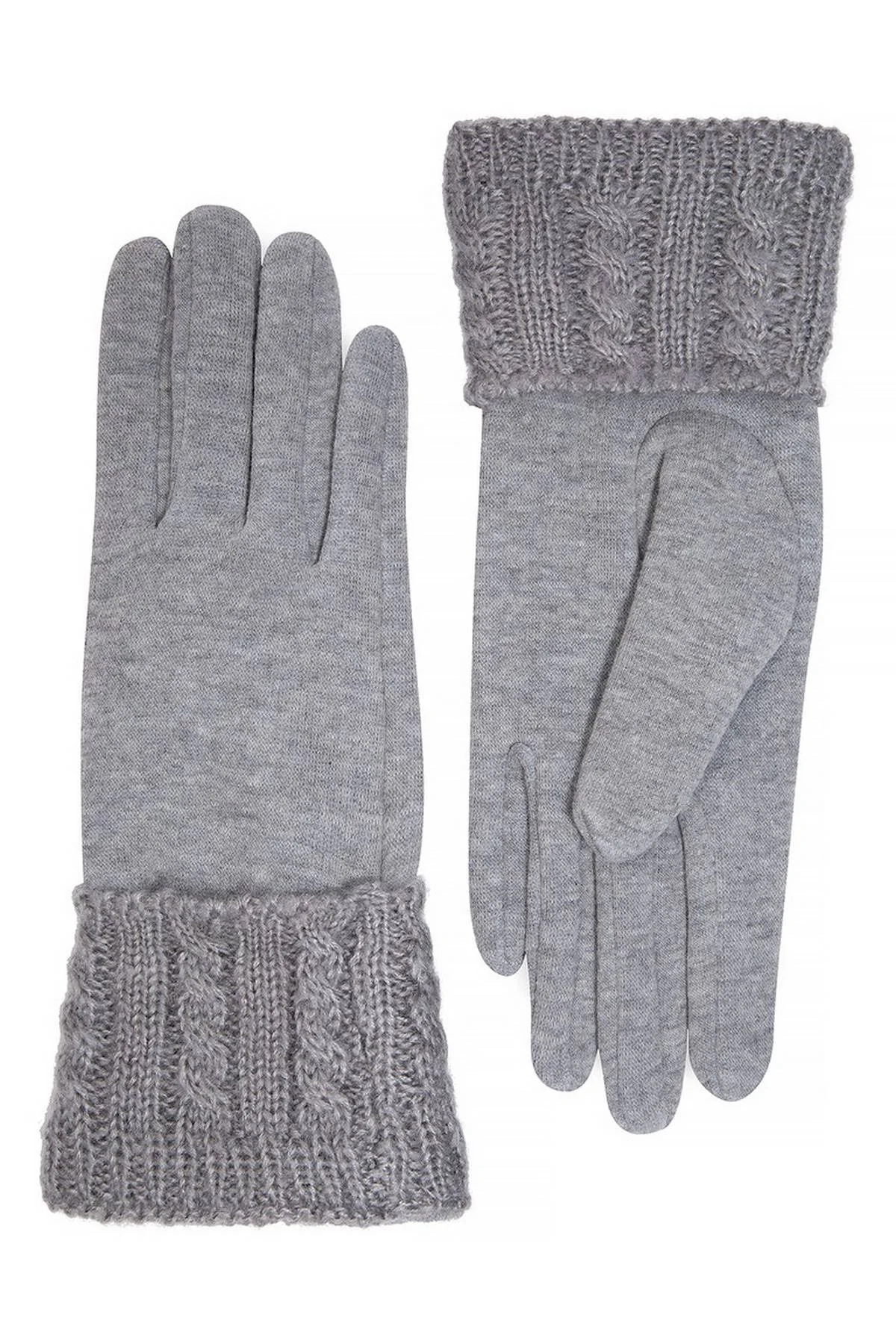 Перчатки серые, One