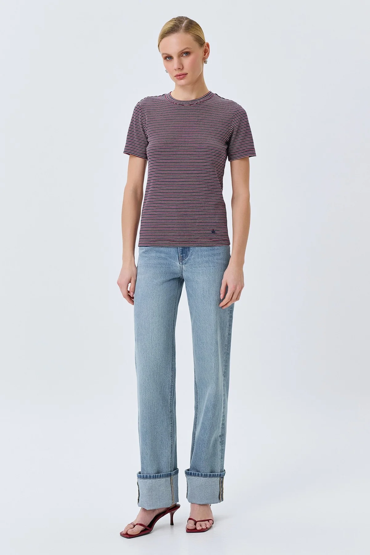 Джинсы STRAIGHT с отворотами, 48