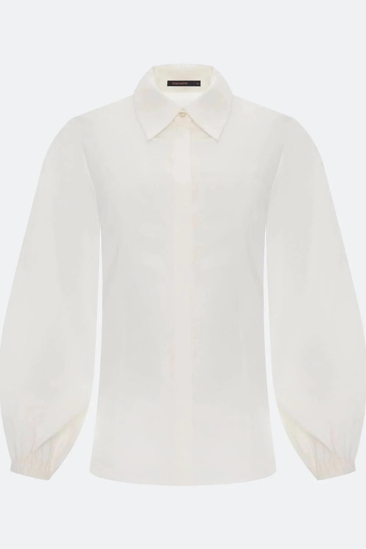 Блузка с объемными рукавами, 40