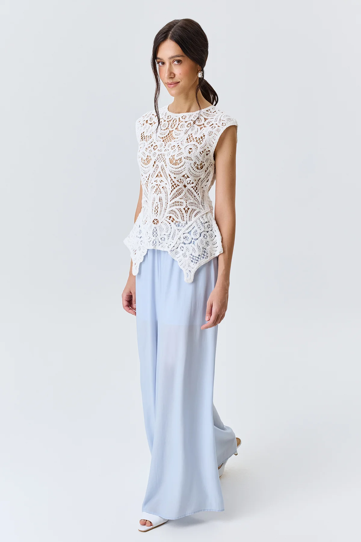 Широкие брюки палаццо, 42