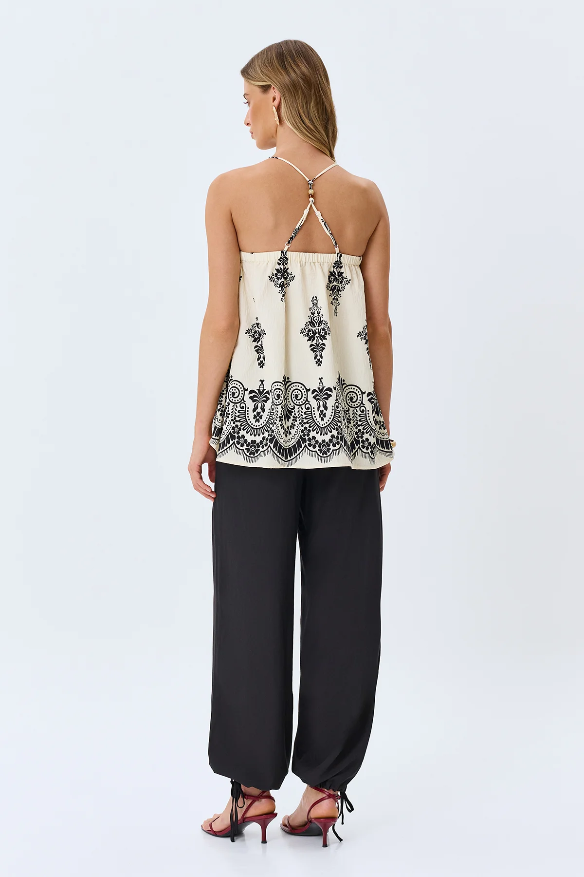 Легкие брюки с кулиской по низу, 42