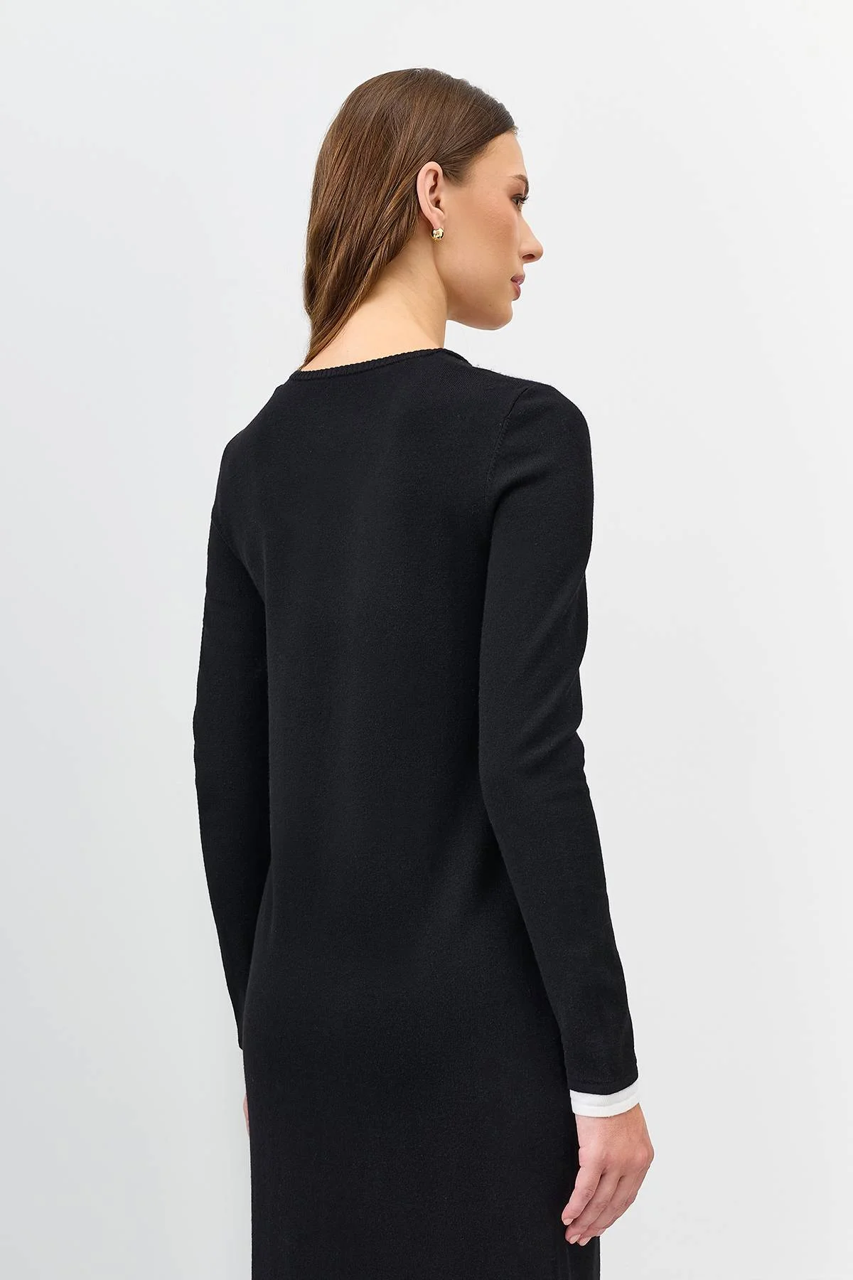 Платье-миди с контрастными деталями, 48