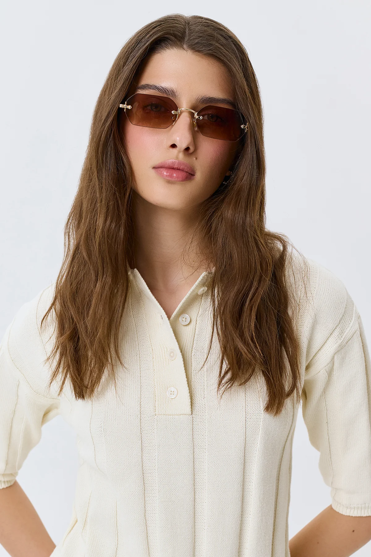 Поло в рубчик из 100% хлопка, 44