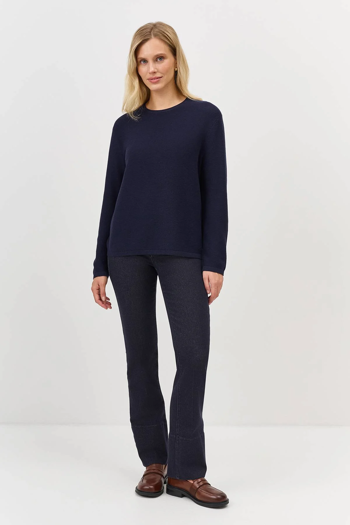 Лимитированная серия базовый вязаный джемпер и ремень, 46