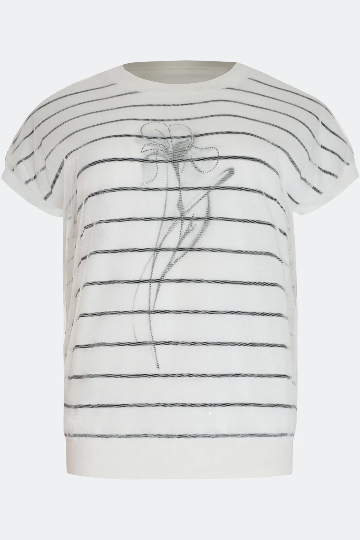 Двуслойный джемпер с принтом, 38