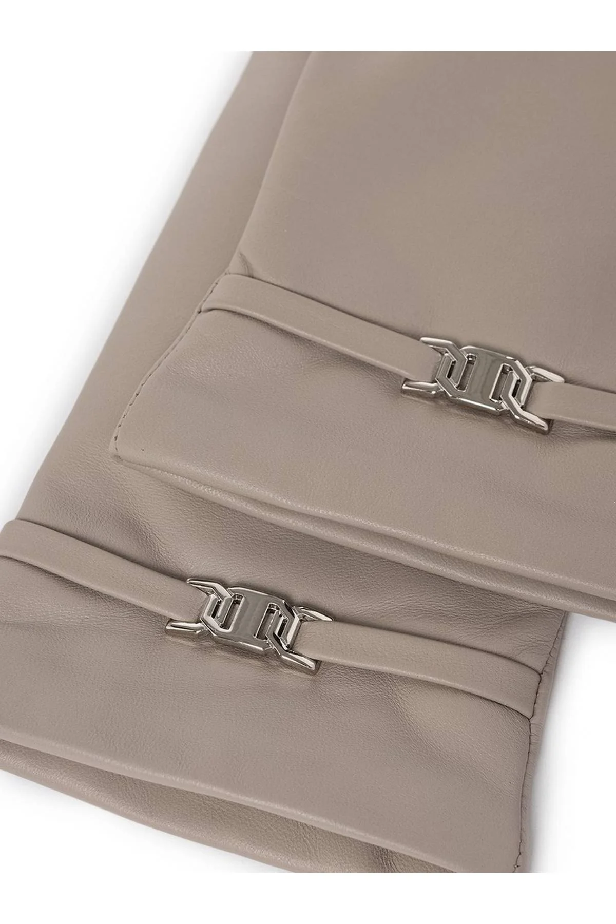 Перчатки серо-бежевые, 8,5