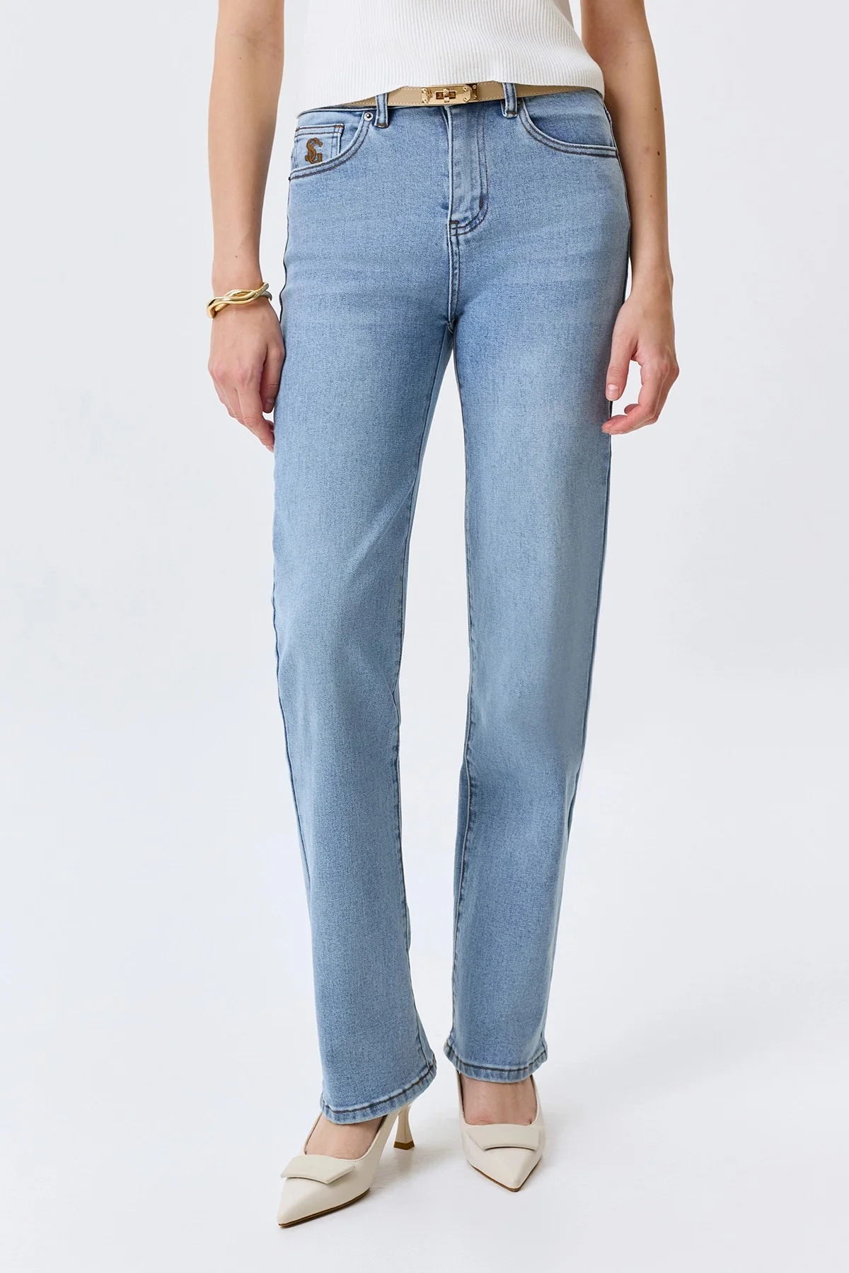 Базовые джинсы Straight fit, 44
