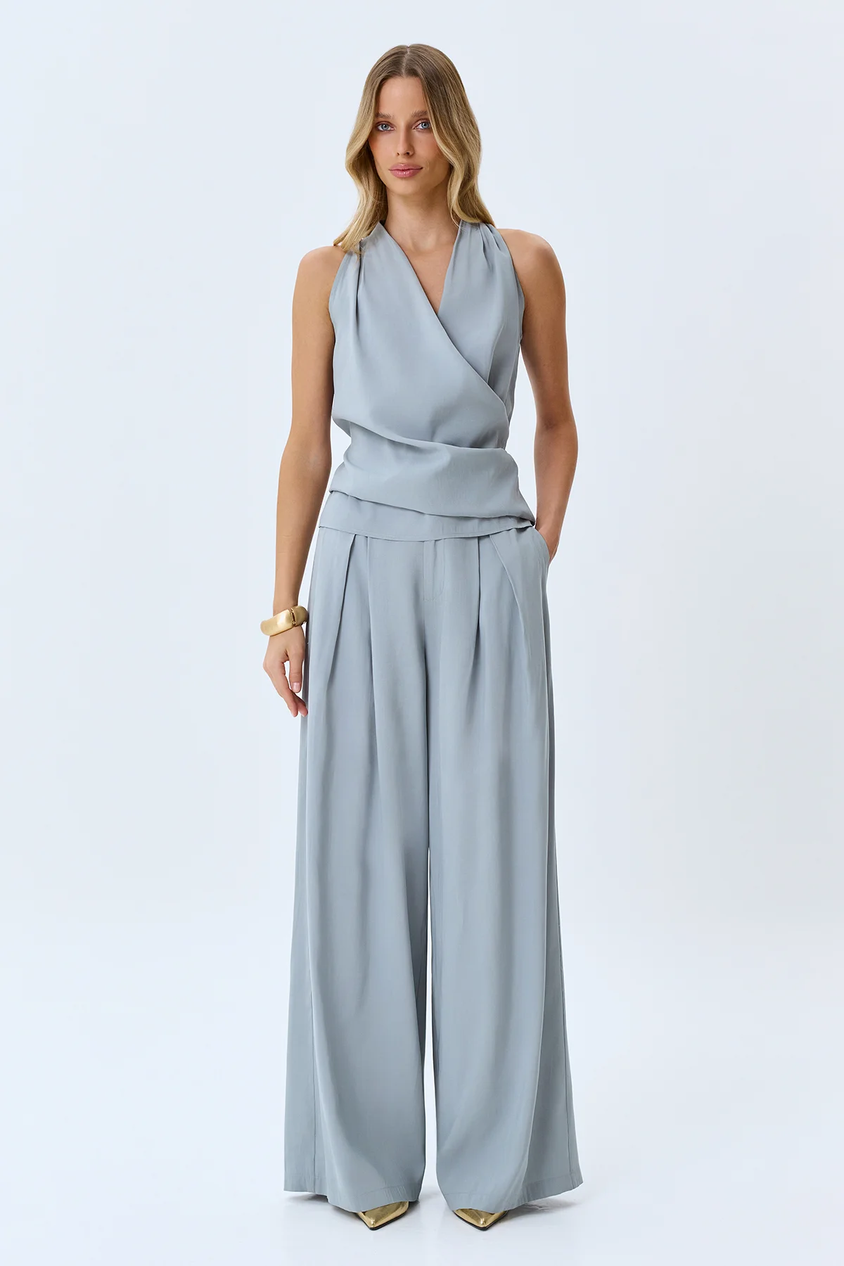 Брюки-палаццо из района, 46