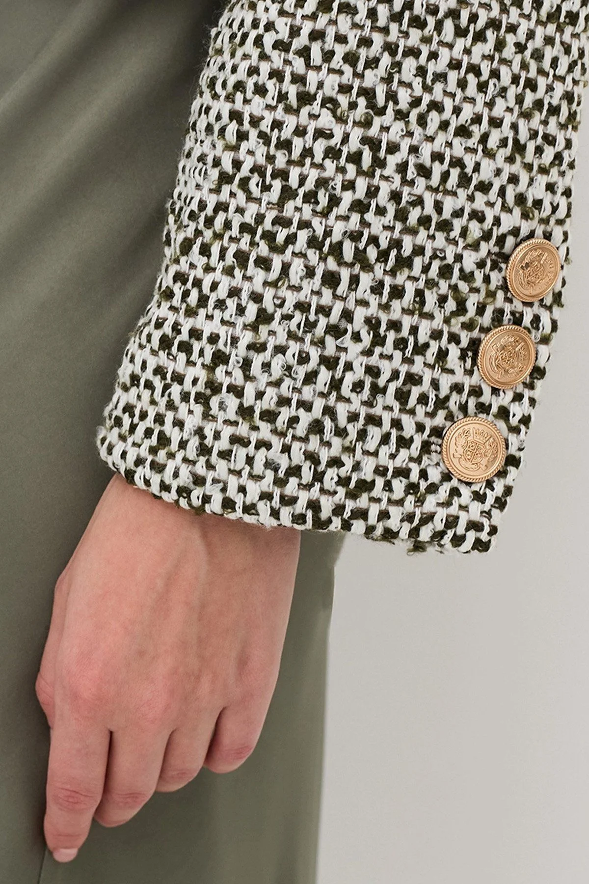 Укороченный твидовый жакет в стиле «Chanel», 52р