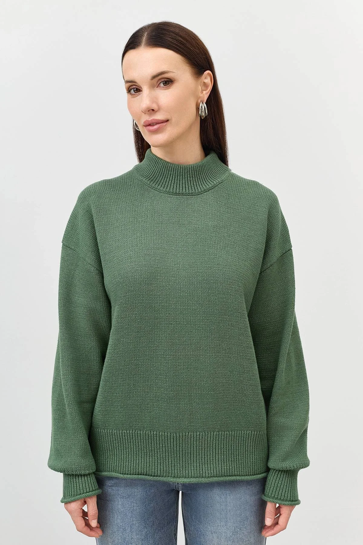 Вязаный джемпер из смесового хлопка, 50 Вязаный джемпер из смесового хлопка, 50