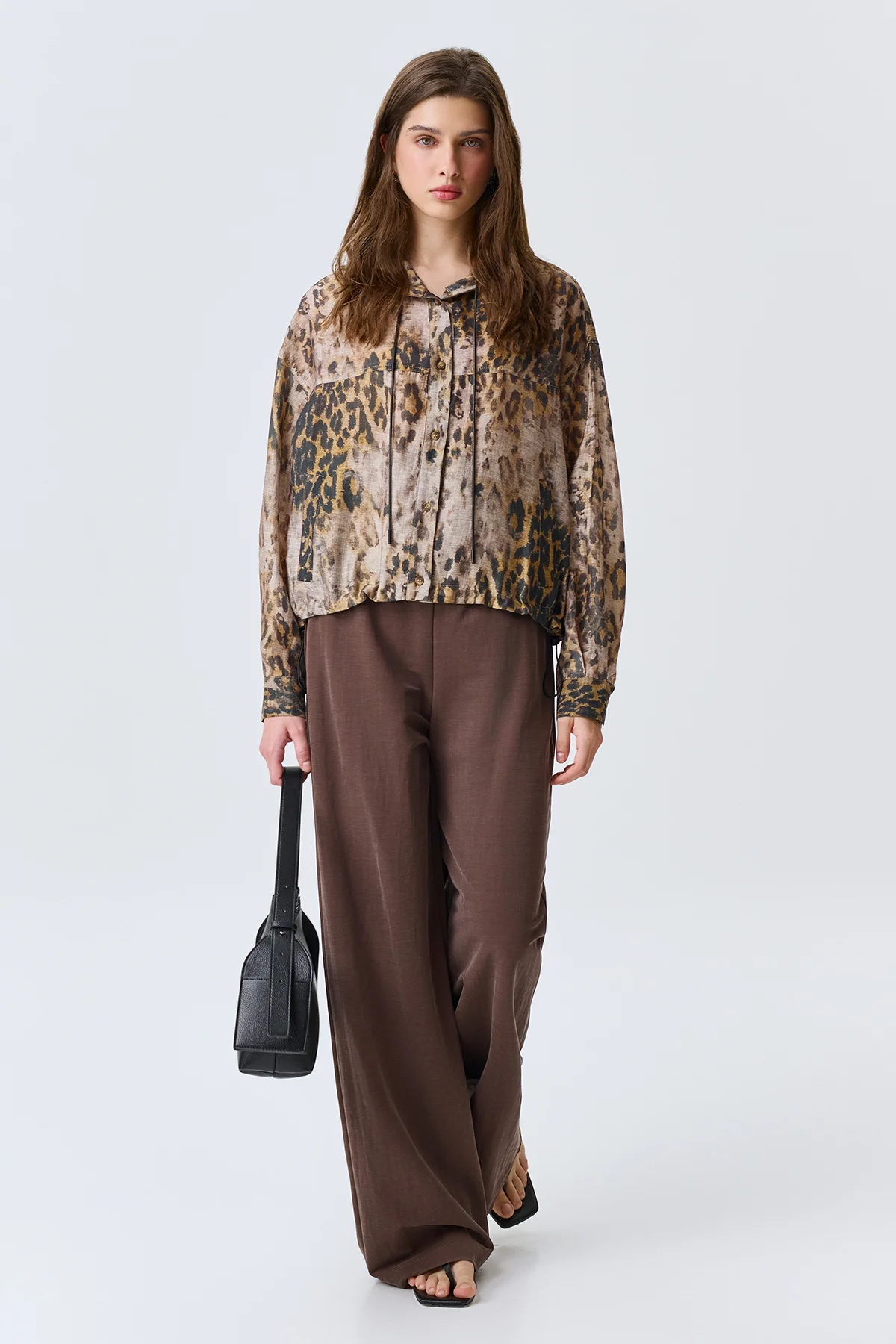 Прямые брюки из мягкого модала, 46