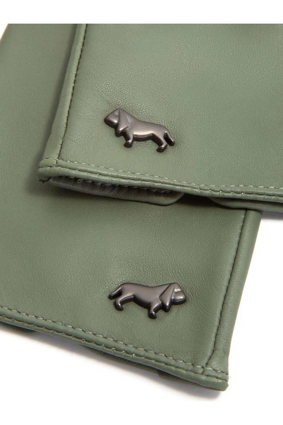 Перчатки темно-зеленые, 6,5