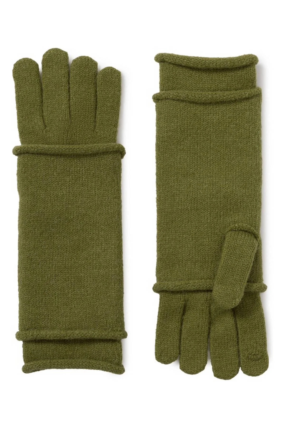 Перчатки темно-зеленые, M