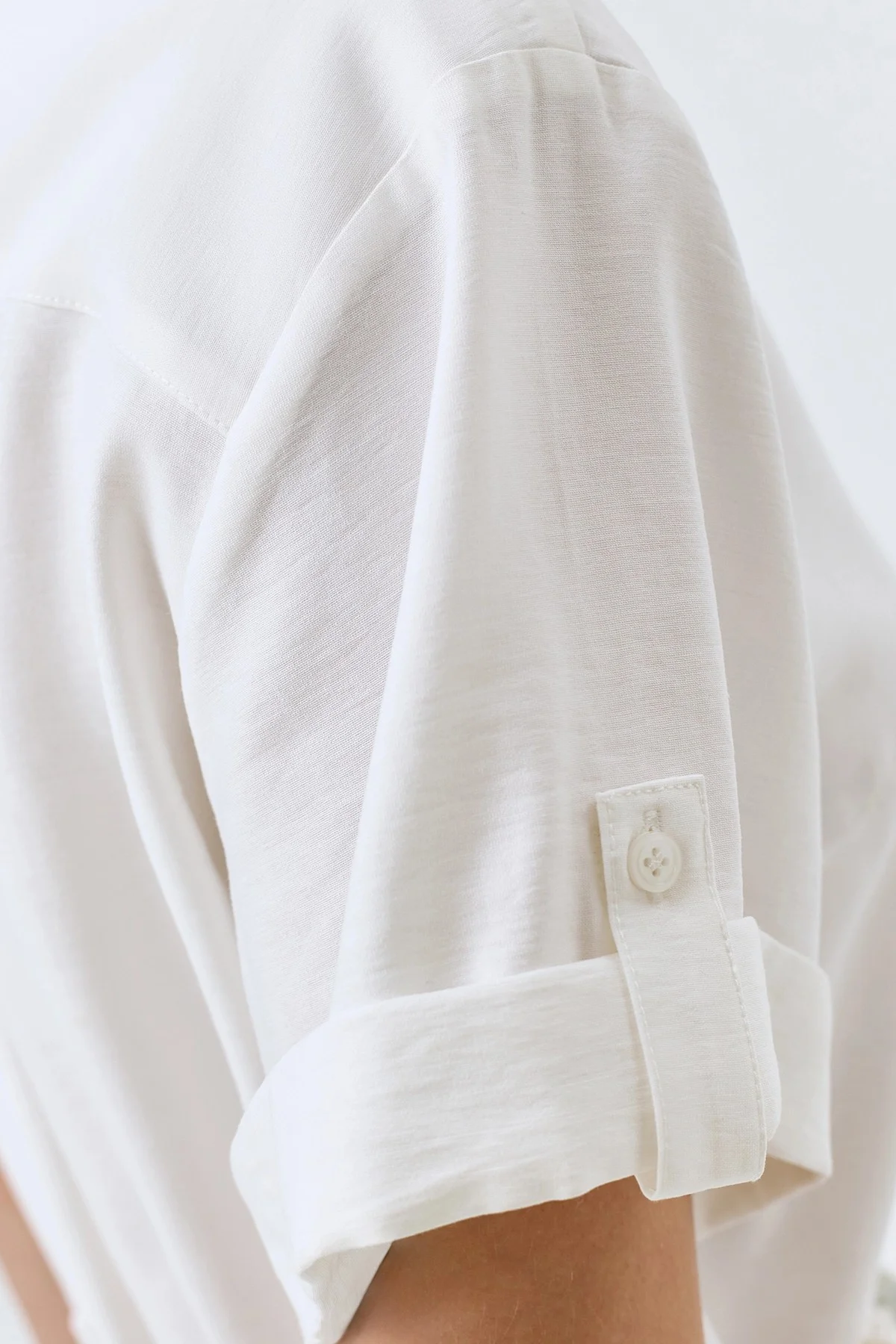 Классическая блузка с поясом, 50